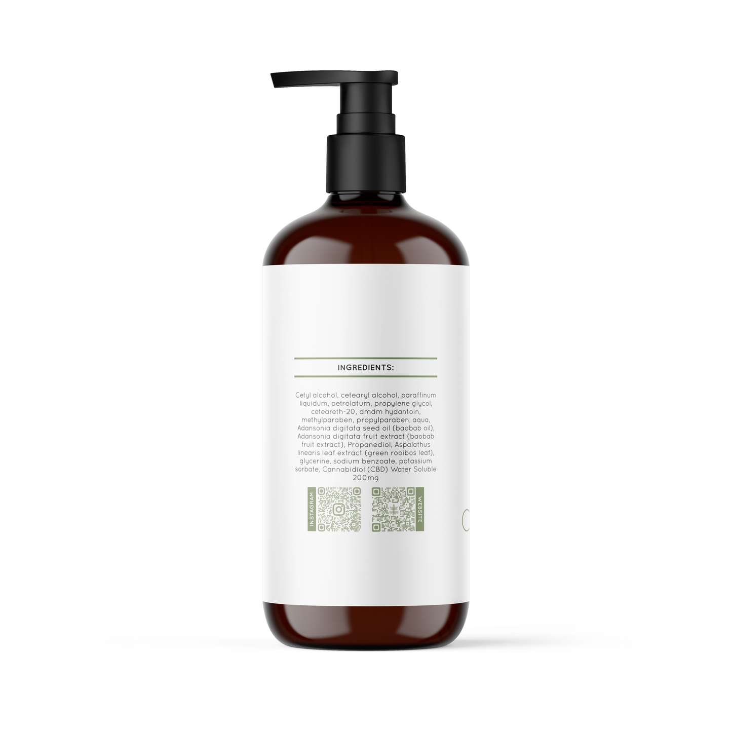 CBD infused body lotion